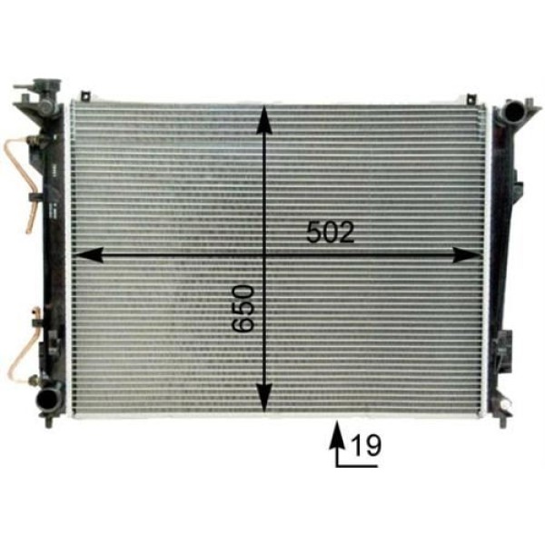 ORIS BHY044016 Radyatör Brazing Sonata 2.4 06 635X488X16