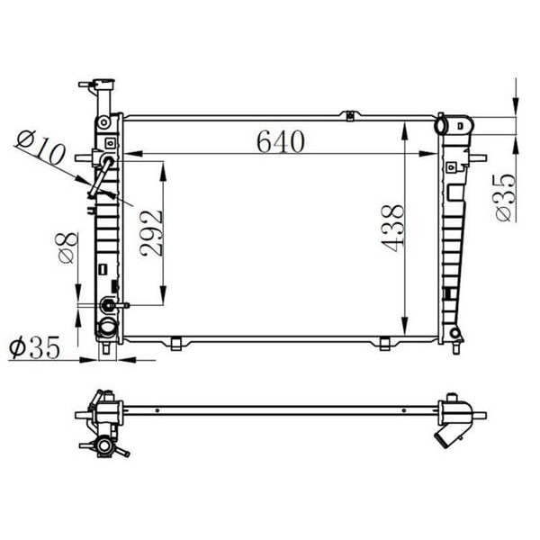 ORIS BHY047018 Radyatör Brazing At 640X438X18 Tucson 2.0İ 04 67479 