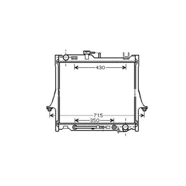 ORIS BIS007026 Radyatör Brazing Isuzu Pickup 2006 Oto.Şanz 475X588X26