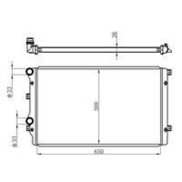 ORIS BVW009 Su Radyatörü Golf V 03-1.4 Tsı 1.9 TDI Golf Vı 08- 1.2 Tsı 1.4 Tsı Eos 06- 1.4 Tsı Jetta 