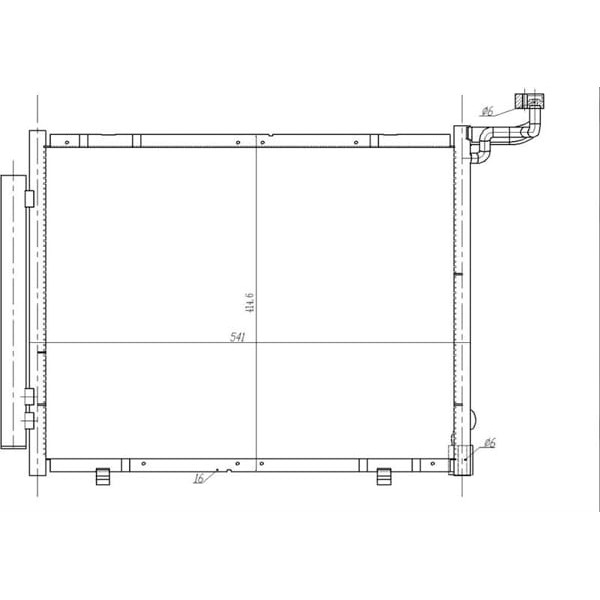 ORIS RAD CFR024000 Klima Radyatörü Ford Fiesta 1.5 TDCI 207-Courier 1.5 TDCI 2017- 