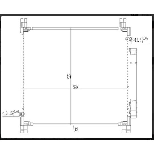 ORIS CTO940012 Klima Radyatörü Kondenser Brazıng Toyota Hilux 15 - At/Mt Şanzıman Revo