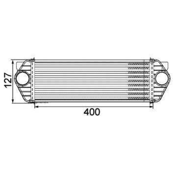 ORIS IFR210064 Turbo Radyatörü Intercooler Transit/Tourneo Connect 1.8 TDCI 02-13 Al/Pl/Brz 340X136X 