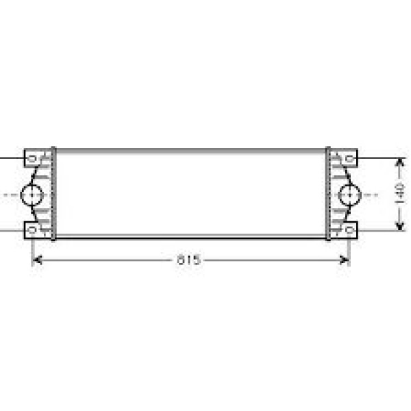 ORIS IRN005040 Turbo Radyatörü Intercooler Master II-Movano 98 678X176X40 Mek.-Otomatik