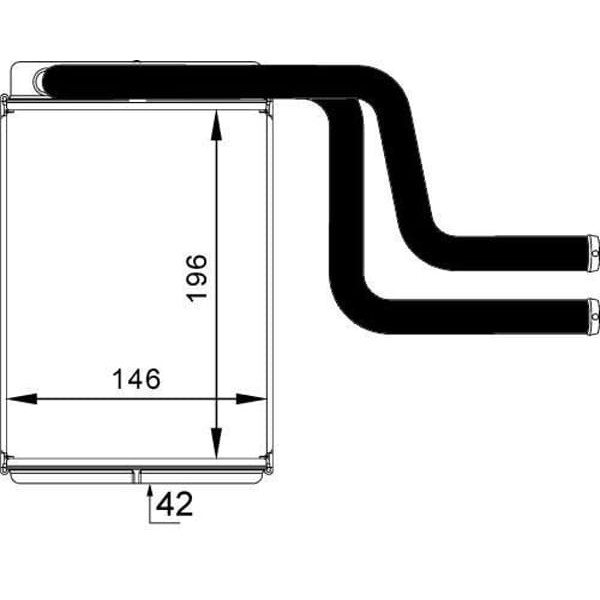 ORIS KFR002042 Kalorifer Radyatörü Brazing Mondeo I/Iı/III 195X148X42 