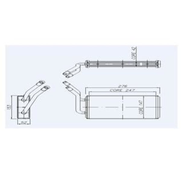 ORIS KFR023042 Kalorifer Radyatörü Ford Transit 00 244X148X42 Oto.-Mek. 