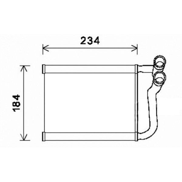 ORIS KHY006018 Kalorifer Radyatörü Brazing Accent Era 145X226X18 