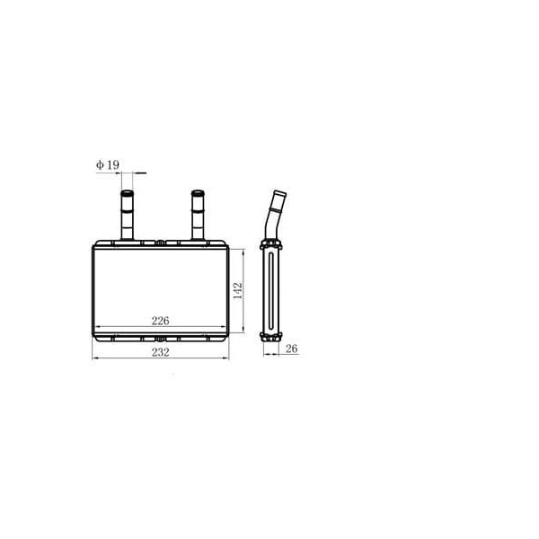 ORIS KHY016026 Kalorifer Radyatörü H100 Kmy 04- 