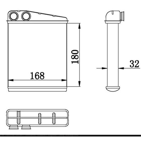 ORIS KME020032 Kalorifer Radyatörü Mini One-Cooper-Cooper S-D 07 Mercedes A Seri W169-W245 A180-A200 