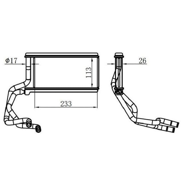 ORIS KMI038026 Kalorifer Radyatörü Brazıng L200 06 - 113X233X26 At/Mt Şanzıman 