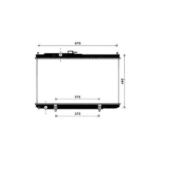 ORIS KNI003026 Kalorifer Radyatörü Brazing Nissan Primera Sunny Otom/Mek 151X191X26
