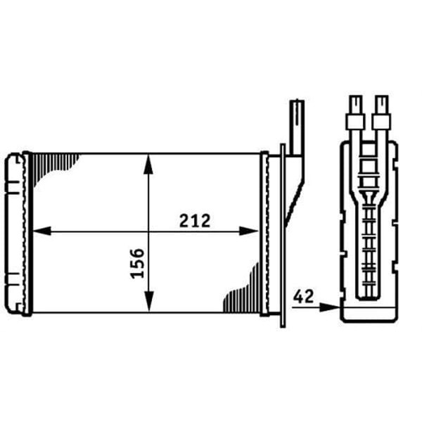 ORIS KRN001032 Kalorifer Radyatörü Brazing R9-R11-Exp 188X157X32