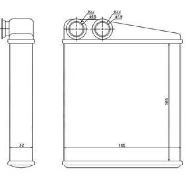 ORIS KRN013032 Kalorifer Radyatörü Trafic 2.0 Dci 01 165X152X32 Oto.-Mek. 