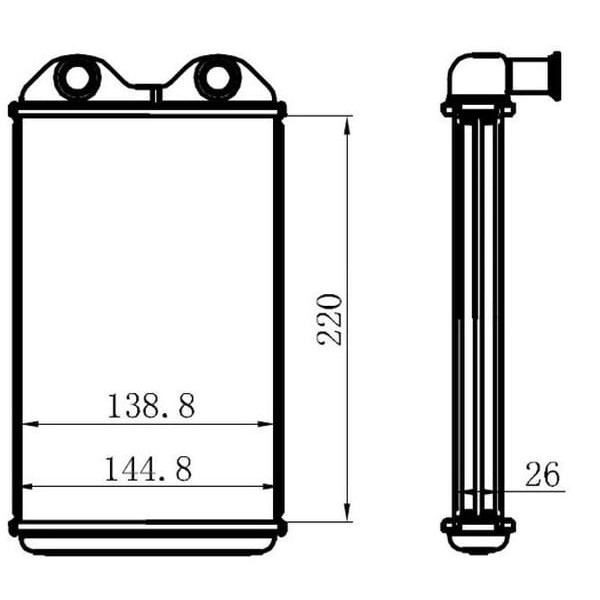 ORIS KTO007026 Kalorifer Radyatörü Corolla 97-01 
