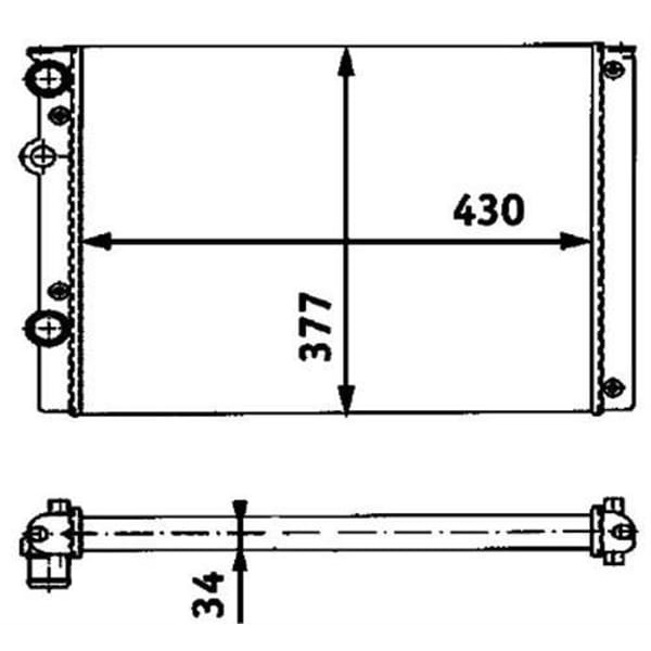 ORIS MVW089 Su Radyatörü Polo III 95- 1.0 1.4I 1.4 16V 1.4 TDI 1.9 Sdı Mt Nac Lupo 98- / Arosa 97- 4