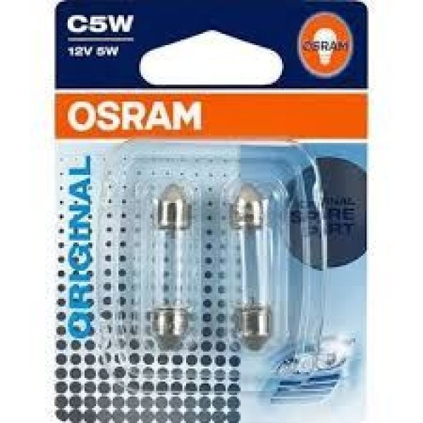 OSRAM 641802B Ampul 12V C5W 5W Orta Boy Sofit 