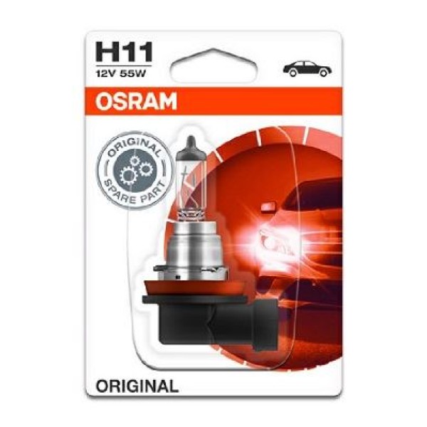 OSRAM 64211-01B Blister Ambalaj - Ampul H11 12V 55W Pgj19-2 Tek Tellı Far Ve Sis Master-Movano 10 