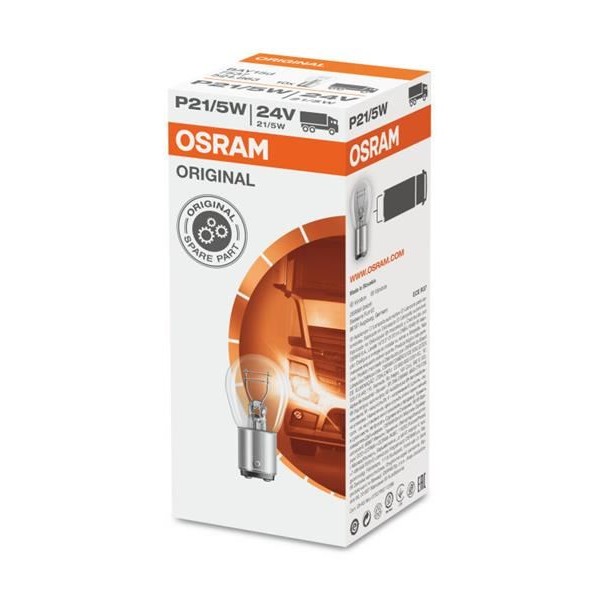 OSRAM 7537 Ampul 24V 21 5W Stop 1016 Sası Tırnak
