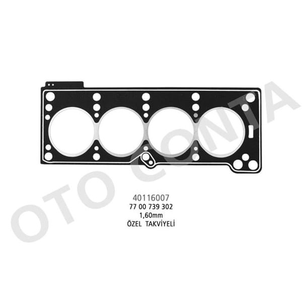 OTO CONTA 40116007 Silindir Kapak Contası Renault 9 R19 CLIO Express Kangoo Megane 1.4 8V E7J Lpg Lı