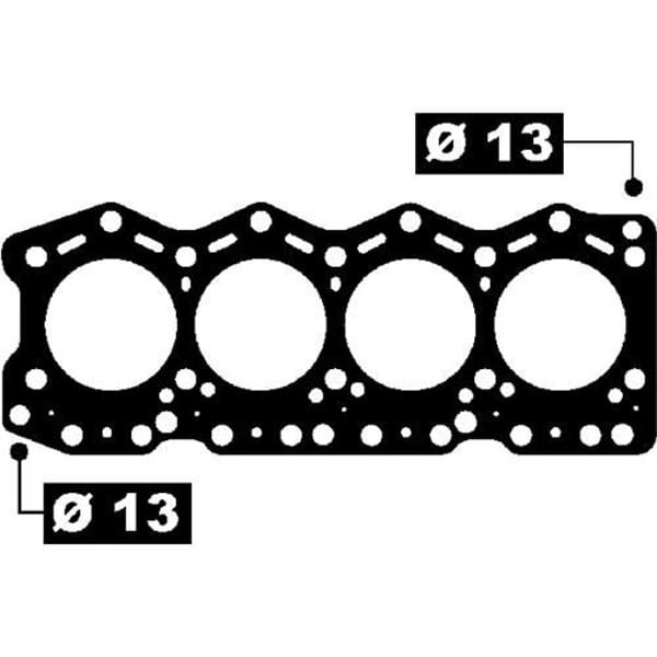 OTO CONTA 40147005 Silindir Kapak Contası 2 Delık Ducato / Master / Boxer 2.5D Sofım 8140.67 8144.67 