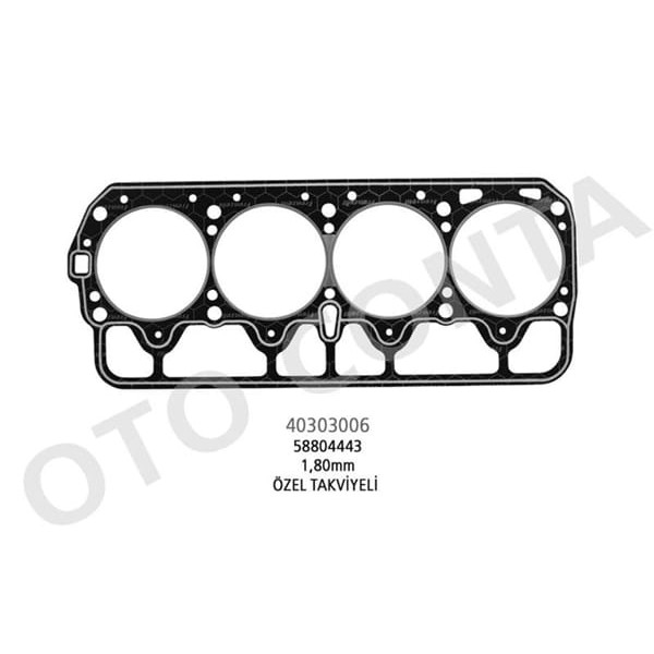 OTO CONTA 40303006 Silindir Kapak Contası Murat 131 1.6 Lpg Çelık Beyaz