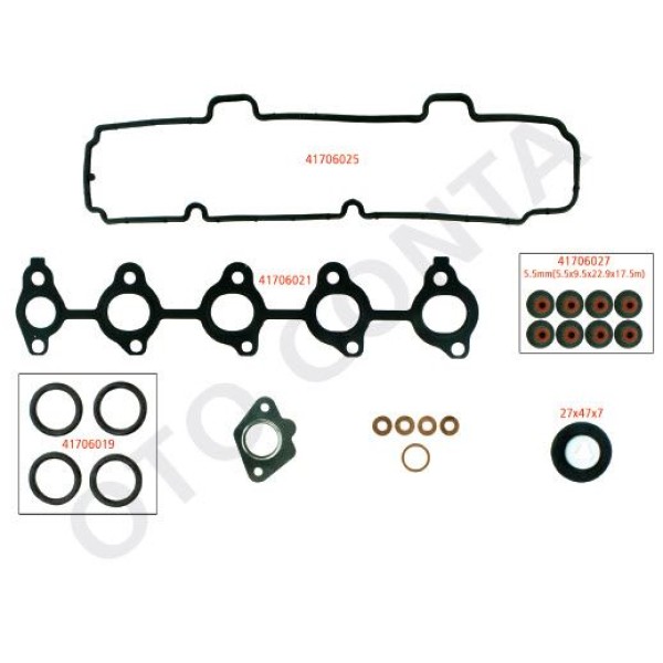 OTO CONTA 41706003 Motor Takım Conta Üst 107 206 307 Bipper / Nemo / Fiesta 1.4 HDI Skt Keçelı Silin