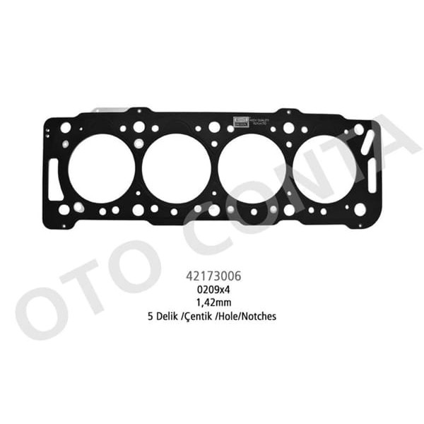 OTO CONTA 42173006 Silindir Kapak Contası 5 Delık Scudo / Partner Expert / Berlingo Jumpy 1.9D Dw8 1