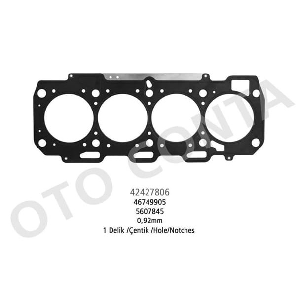 OTO CONTA 42427806 Silindir Kapak Contası 1 Delık Doblo 1.9 Jtd Çelık