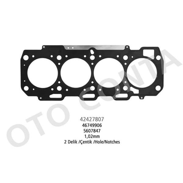 OTO CONTA 42427807 Silindir Kapak Contası 2 Delık Doblo 1.9 Jtd 