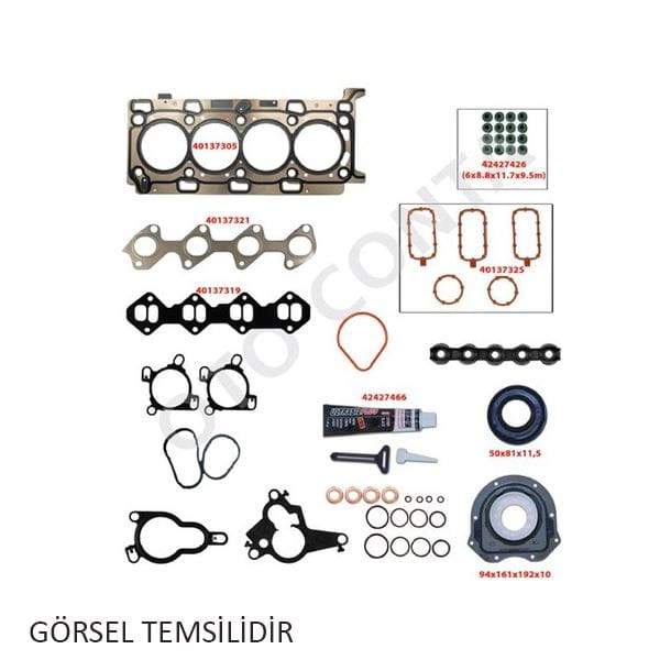OTO CONTA 42456902 Motor Takım Conta Full Otoconta Teflon Keçeli Subap Lastikli Skclı CLIO Kangoo Lo 