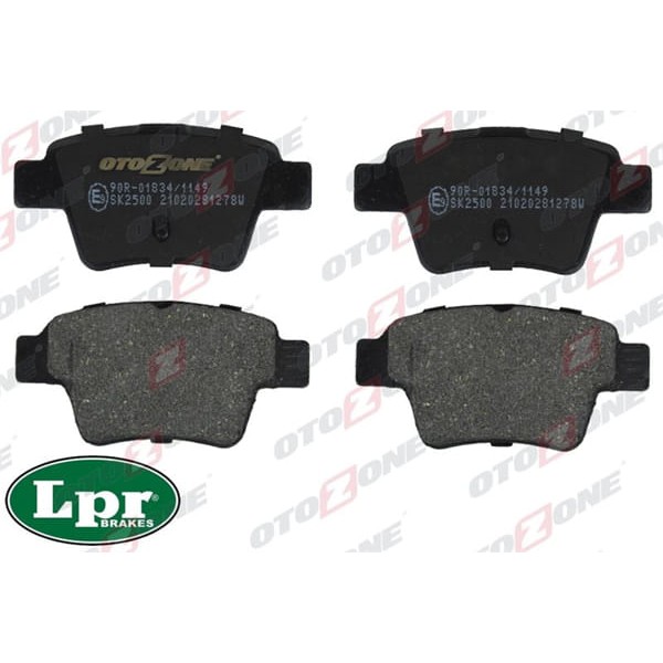 OTOZONE FDA4005 Arka Balata P307 00 307 Sw 02 307 Cc 03 207 06 C4 04 08 Küçük Tip Gdb1620 Gdb1620-Lp