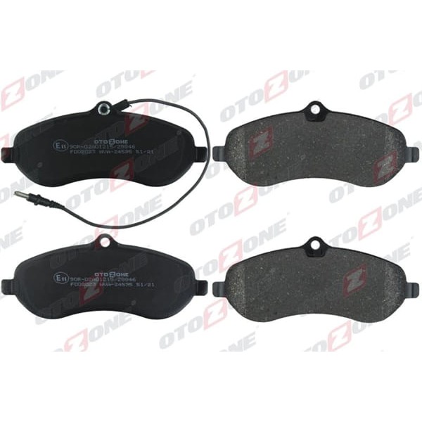 OTOZONE FDO2023 Ön Balata Fişli Expert-Scudo-Jumpy-1.6-2.0 Mtj 07 Abs Siz Gdb1718 Gdb1718-Lp1995-702 