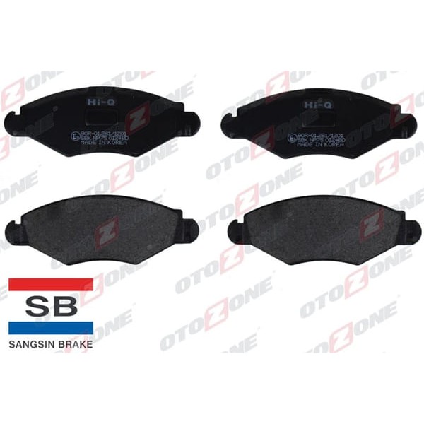 OTOZONE FDO4012 Ön Balata P206 1.4 1.6 09/98 P306 1.4 1.6 5/93 Kulakları Deliksiz Gdb1500 Gdb1500-Lp 