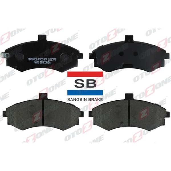 OTOZONE FDO8006 Ön Balata Fişli Elantra 1.6-1.8-2.0 CRDI 00 Matrix 01 Gdb3378 Gdb3378-Lp1788-7091672 