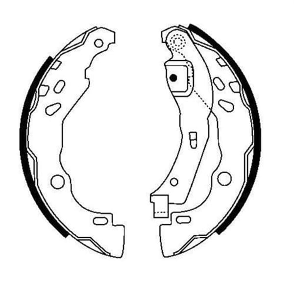 OTOZONE FPA1016 Arka Pabuç Balata Logan 1.5 DCI 04-12 -CLIO III 1.5 DCI 12 - Note 1.5 DCI 13- Kalın: