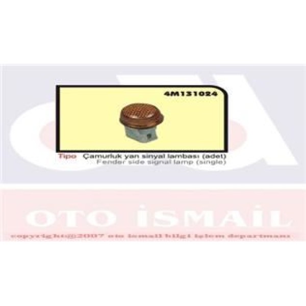 OZAR 4M131024 Çamurluk Sinyali Tipo