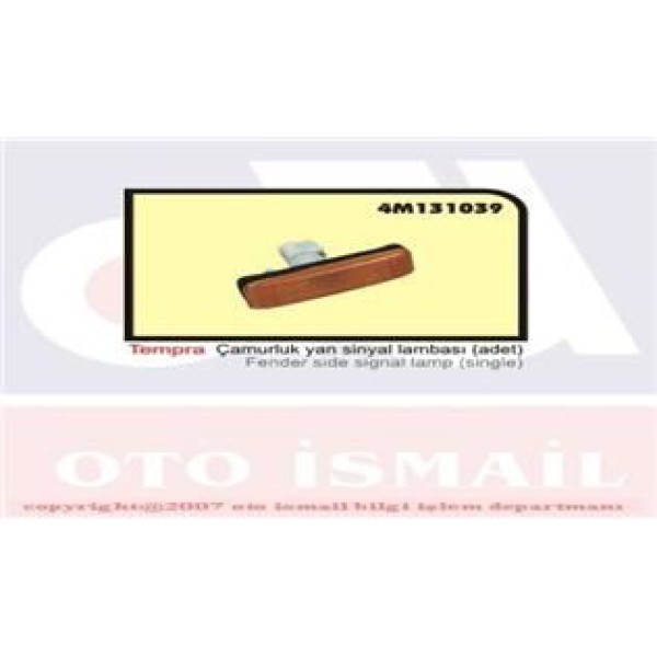 OZAR 4M131039 Çamurluk Sinyali Tempra 