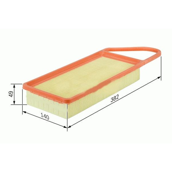 PEUGEOT 1444.VZ Hava Filtresi 206 207 307 Bipper / Xsara C2 C3 Nemo / Fiesta Fusion 1.4 HDI 1.4 TDCI