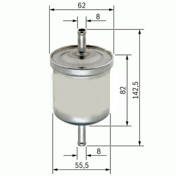 Orijinal 1567.C6 Benzin Filtresi CLIO Megane Laguna / 206 207 307 / C2 C3 C4 1.4 1.6