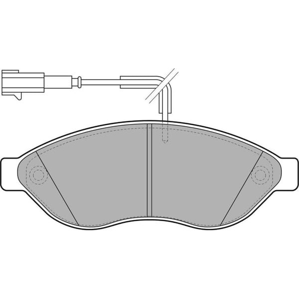 PEUGEOT 4254.61 Fren Balatası Ön 14Q Ducato III / Boxer III 06- / Jumper III