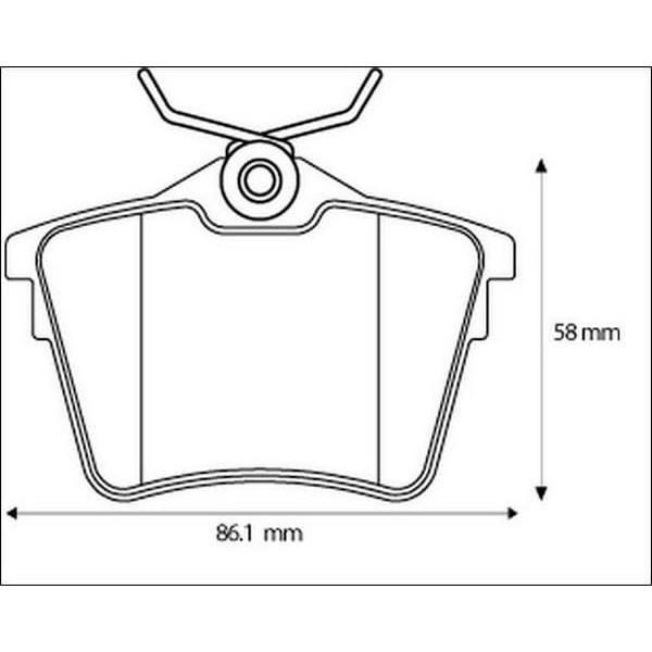 PEUGEOT 4254.91 Fren Balatası Arka 407
