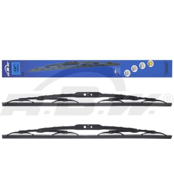 RBW 92219 Silecek Süpürgesi 480Mm X2 Metal Tip Universal 