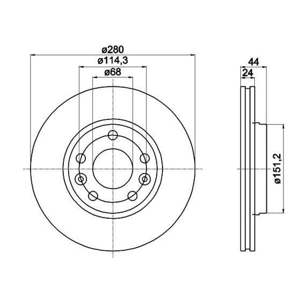 RENAULT 402060010R Fren Diski Ön Megane III 08- Megane IV 15- Laguna III 07- Scenic III 08- Fluence