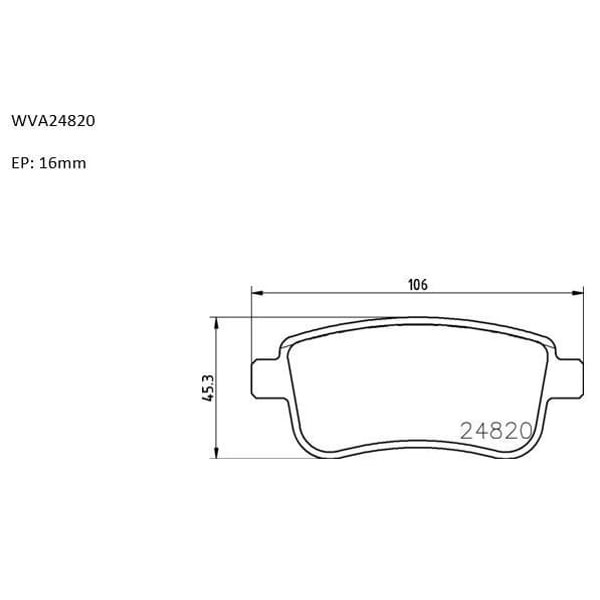 RENAULT 440604694R Fren Balatası Arka Megane III 08- Megane IV 15- Scenic III 08- Fluence 08- 