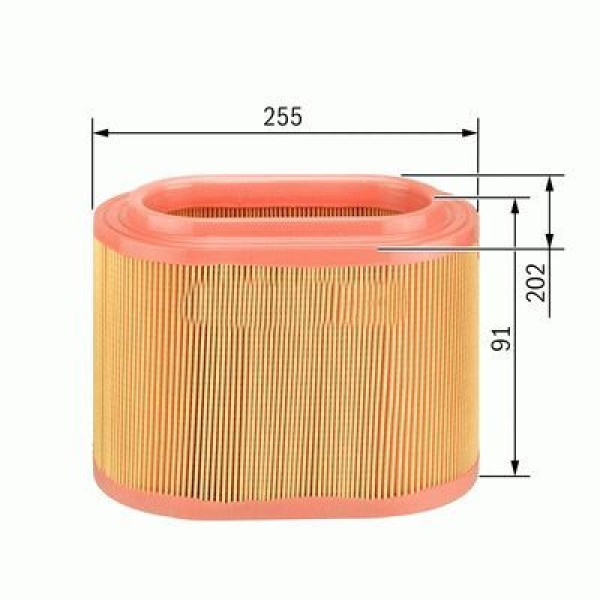 RENAULT 7701070525 Hava Filtresi CLIO II Symbol Kangoo Megane I / Logan Sandero 1.4 8V E7J K7J