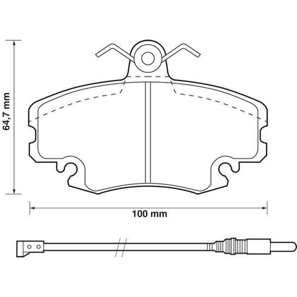 RENAULT 7711130071 Fren Balatası Ön Fişli Renault 9 Em R11 R18 R19 CLIO I CLIO Symbol Megane I Twing 