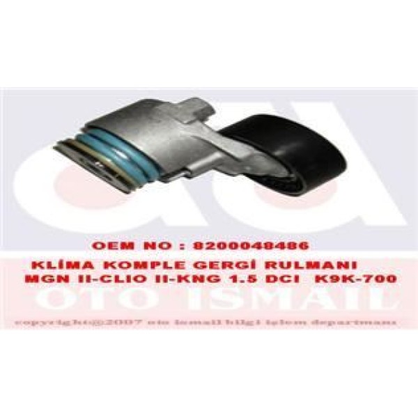 RENAULT 8200048486 V Kayış Gergi Rulmanı CLIO II Kangoo Megane II Scenic 1.4 16V 1.6 16V 1.5 DCI Ac 