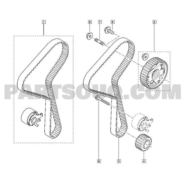 RENAULT 8200778847 Eksantrik Mil Saplaması Kangoo CLIO K9K