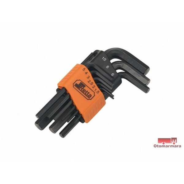 RETTA RAS3059 Retta Alyan 9 Parça Siyah Kısa