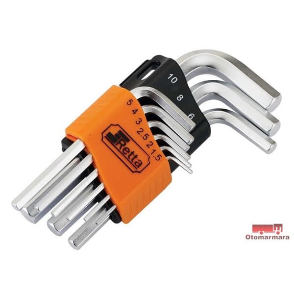 RETTA RAT3009 Alyan Anahtar Takımı Kısa